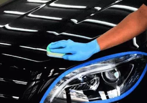 proses pengerjaan coating headlamp- lampu
